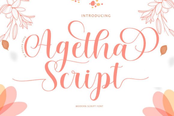 Agetha Script: A Creative Font for Modern Branding