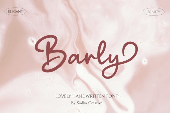 Barly - Cute Script: A Versatile Handwritten Font for Modern Design