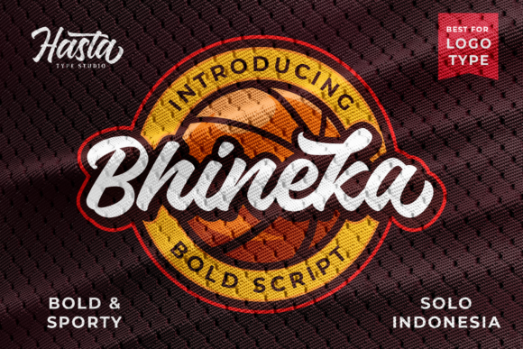 Bhineka Script: A Sporty Edge for Modern Branding