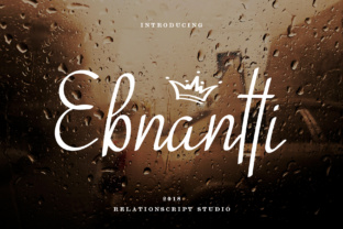 Ebnantti Script: A Font with a Handmade Heart
