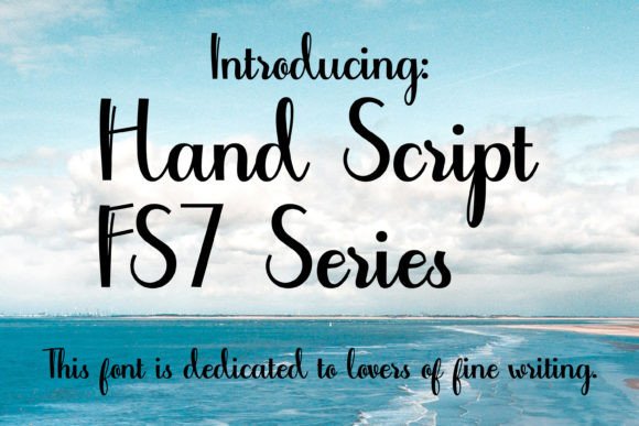 Hand Script - F7 Series: A Fresh Take on Upright Handwriting