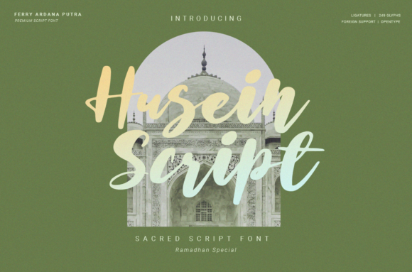 Husein Script: A Font That Feels Like a Handwritten Note