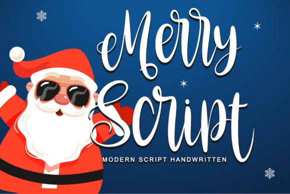 Merry Script: A Festive Font for Invitations and Branding