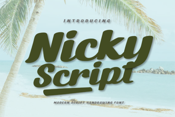 Nicky Script: A Brush Pen Font for Every Creative Project