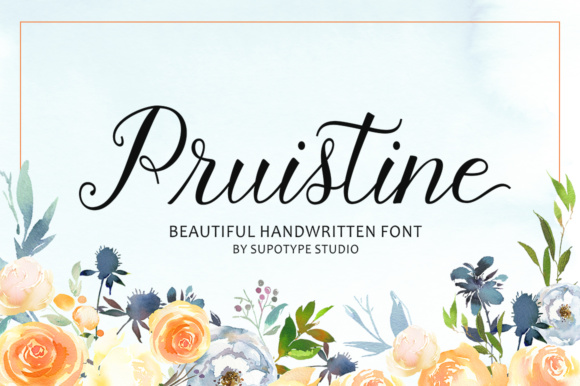 Pruistine Script: A Font with a Rustic Heart