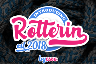 Rotterin Script: The Layered Font for Trendy Design Projects