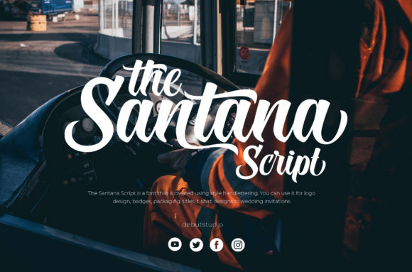 The Santana Script: A Modern Calligraphy Typeface for Designers