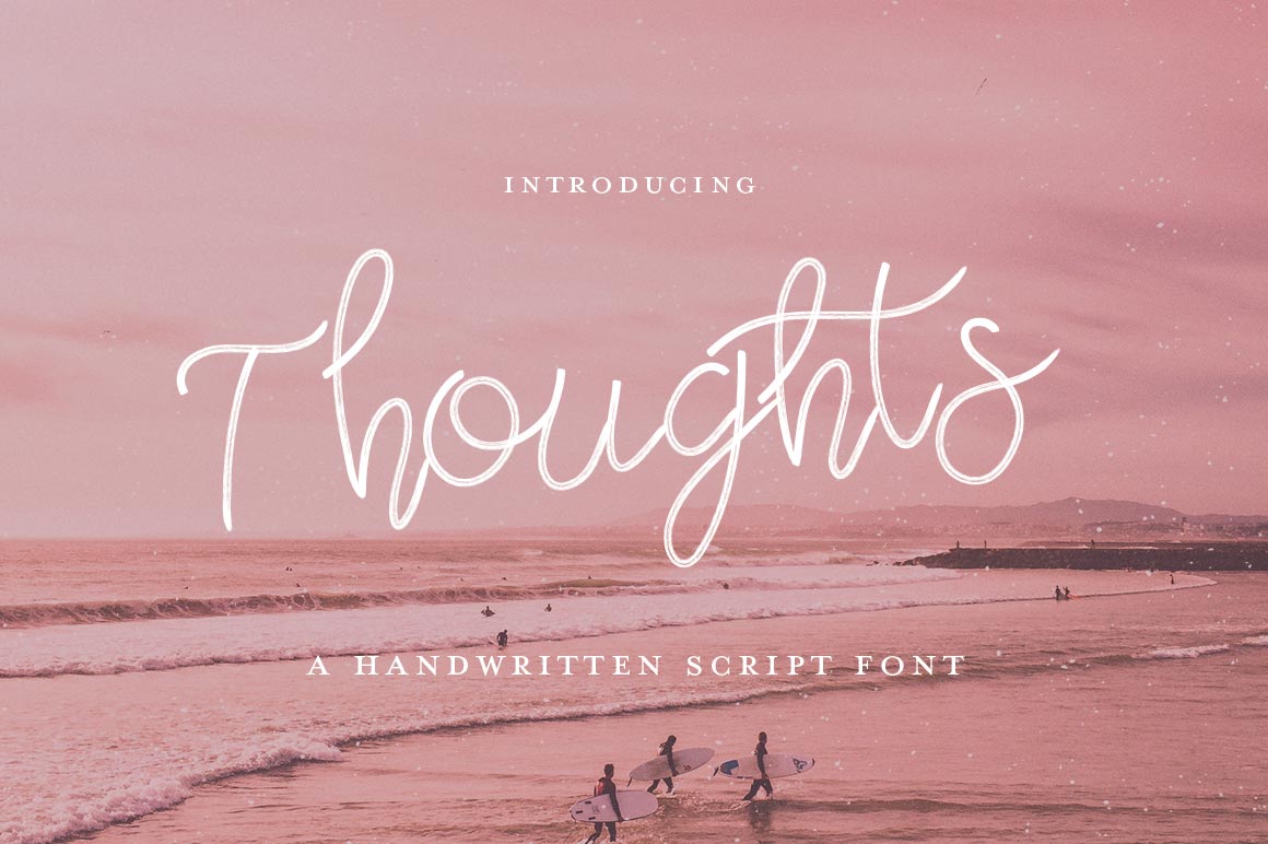 Thoughts Script: The Handwritten Font with a Modern Soul