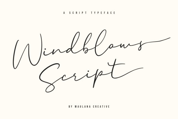 Windblows Script: An Elegant Touch for Timeless Designs